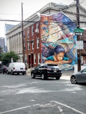 One of the city's many beautiful murals